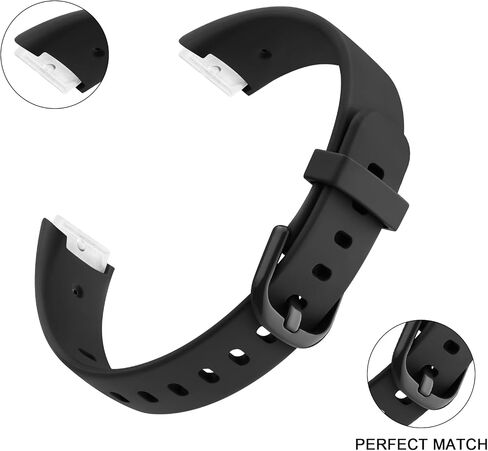 2 Pack Bands for Fitbit Luxe Bands Women Men, Soft Silicone Wristband Replacement Strap for Fitbit Luxe/Luxe Special Edition Fitness Tracker in Saudi Arabia