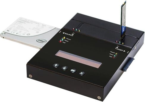 1 to 1 M.2 NVMe/SATA Duplicator - 24GB/Min - Portable Standalone Copier & Eraser/Sanitizer for Multiple PCIe M2, 2.5/3.5 Inch HDD Hard Disk & SSD Solid State Drives (SYSNVME-SF401) in Saudi Arabia