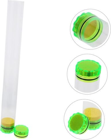 Toyandona 2pcs أنبوب تخزين الأسماك أنبوب تعويم شفاف لمعدات الصيد الحاوية الصيد المحمولة مع إسفنجة مبنية للاستخدام في الهواء الطلق in Saudi Arabia