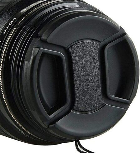 49mm Lens Cap with Lens Cap Leash Hole Bundle for Canon Nikon Sony DSLR Cameras (49mm) in Kuwait
