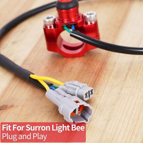 Headlight Switch for Light Bee,ZANGOMB CNC Aluminum Waterproof Headlight On/Off Switch with Mounting Backplate for Surron Segway Accessories,Black in Saudi Arabia
