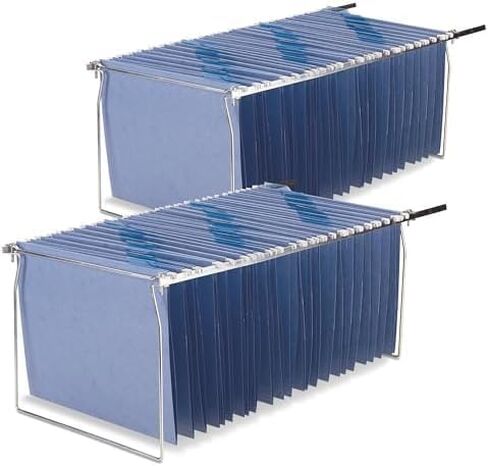 إطار ملف معلق من Officemate، مقاس Letter، قابل للتعديل من 14 إلى 18 بوصة، عدد 2 (عبوة من 1)، فضي in Kuwait