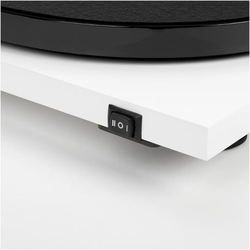 triangle - Lunar 1 Turntable - 33/45 RPM Belt-Driven Manual Turntable - Integrated OM-5E Cartridge - 420 x 112 x 330 mm - White in Saudi Arabia