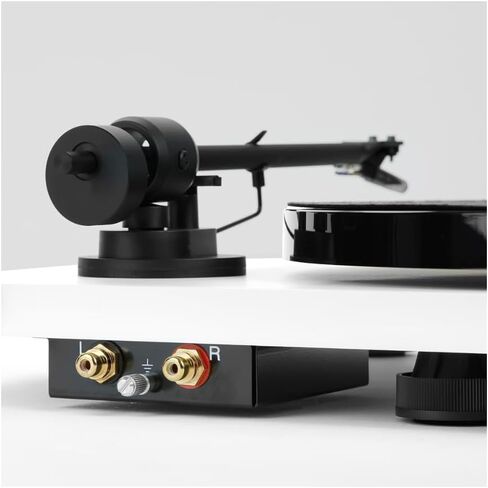 triangle - Lunar 1 Turntable - 33/45 RPM Belt-Driven Manual Turntable - Integrated OM-5E Cartridge - 420 x 112 x 330 mm - White in Saudi Arabia