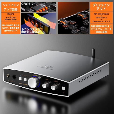 Shanling EH2 24-bit R2R DAC Bluetooth 5.2 LDAC Headphone Amplifier (Silver) in Saudi Arabia
