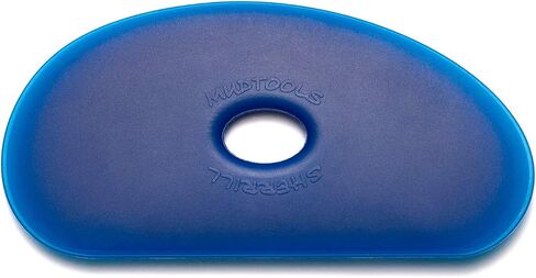 Mudtools Polymer Rib Blue Size 1 Firm - Kidney Shape - Ceramics, Pottery, Clay - B1 in Saudi Arabia