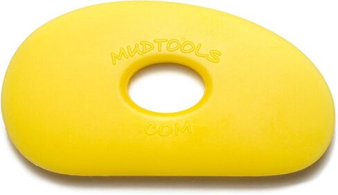 Mudtools Polymer Rib Blue Size 1 Firm - Kidney Shape - Ceramics, Pottery, Clay - B1 in Saudi Arabia