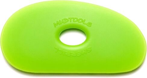 Mudtools Polymer Rib Blue Size 1 Firm - Kidney Shape - Ceramics, Pottery, Clay - B1 in Saudi Arabia
