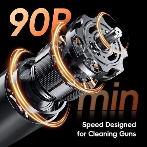 Electric Universal Handgun Cleaning Kit, Pistol Rifle Handgun Shotgun Hunting Cleaning Kit with Bronze Bore Brush All Caliber Brass Rods Portable Gun Cleaning Kits,Gun Accessories Gifts for Men in Saudi Arabia