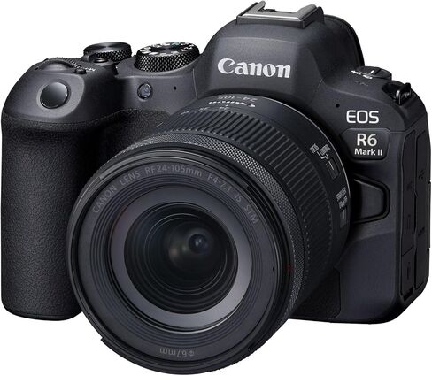 Canon EOS R6 Mark II Full Frame Mirrorless Camera Body with RF 24-105mm F4 L is USM Lens 5666C011 (Renewed) Bundle with Deco Gear Photography Bag + Microphone + Monopod + Software & Accessories Kit in Saudi Arabia