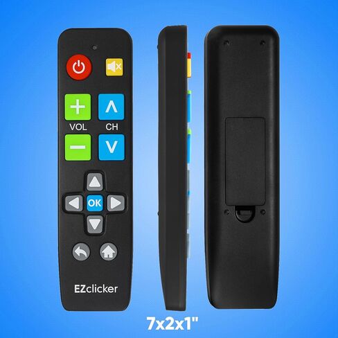 Samsung TV Remote | Big Button Universal TV Remote Control for All Samsung ONLY, Simplified and Easy to Use (2xAAA Batteries not Included) (Black) in Kuwait