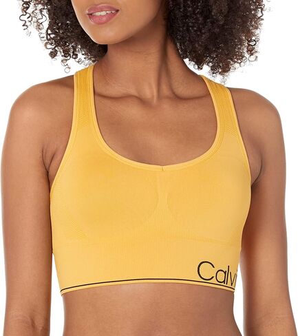 Calvin Klein Performance Women's Medium Impact Sports Bra, Black, X-Large in Saudi Arabia