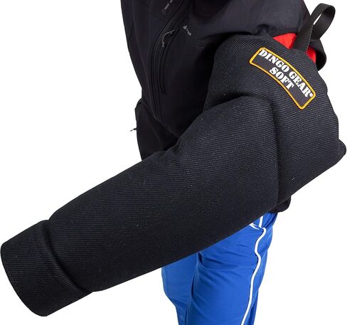 دنغو ترس متوسطة الأكمام الصلبة نايل كوت مع مقبض وقبضة داخل حارس اللقمة لـ IGP ، K9 ، الرياضة ، تدريب الكلاب ، الأسود ، المستوى 4 - الخبير (S01967) in Kuwait