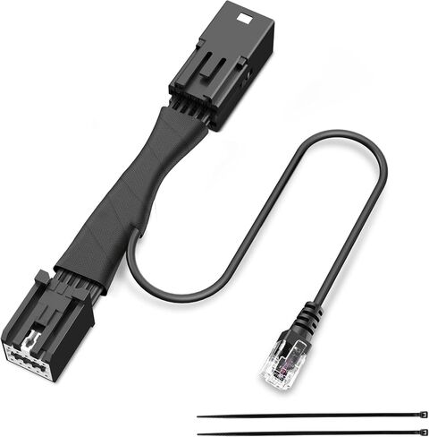 Radar Detector Power Adapter RJ11 Plug (10P Type D) Compatible with GMC,Chevy,Cadillca,Buick,with Auto-dimming Rearview Mirror,Radar Detector Adapter Cable,Clean Install in Saudi Arabia