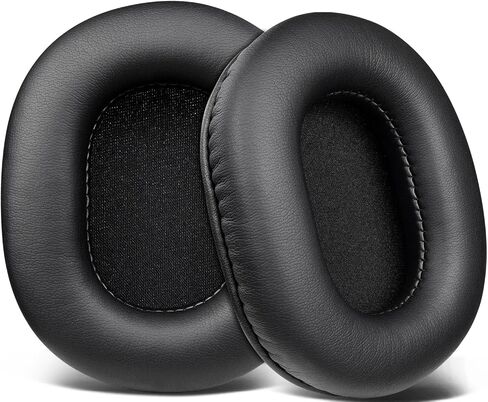 Soulwit Earpads استبدال Audio Technica ATH M50X M50XBT M50RD M40X M30X M20X MSR7 SX1 HEADONES ، وسائد منصات الأذن مع جلد البروتين الأكثر ليونة ، ورغوة عالية الكثافة - أسود - أسود in Saudi Arabia