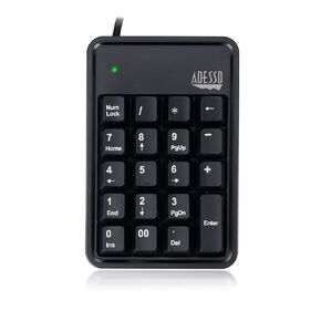 Adesso AKB-600HB 19-Key Mechanical Keypad with 3-Port USB Hub in Saudi Arabia