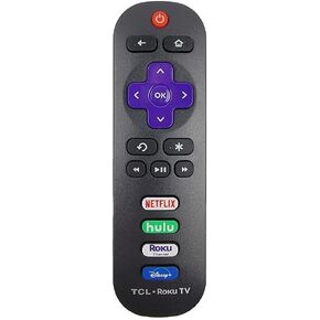 التحكم في استبدال OEM عن بُعد متوافق مع جميع أجهزة التلفزيون الذكية TCL Roku 【فقط مع TCL Roku TV ، وليس لـ Roku Stick و Roku Box】 (Netflix / Apple TV+ / Paramount+ / HBO Max)