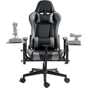Anman G29 Removable Flight Simulator Cockpit with Racing Seat Compatible with A10C Metal Warthog Gear Logitech/Thrustmaster/Fanatec G25 G27 G920 G923 T300RS,TX,Detachable Simulation Stand