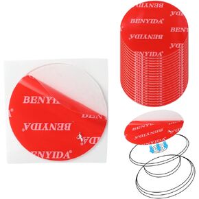 20 Pcs Double Sided Adhesive Pads,Transparent Round 3M Sticky Pads,for Phone Holder,Car Magnetic Mount on Dashboard and Windshield