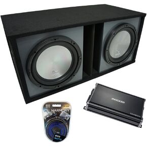 Harmony Audio Universal Car Stereo Paintable Ported Dual 15" Bundle A152 Sub Box & CXA1200.1