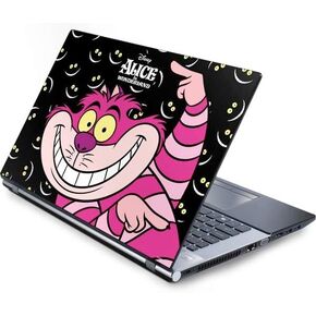 Skinit Decal Laptop Skin Compatible with Generic 17in Laptop (15.2in X 9.9in) - Officially Licensed Disney Alice in Wonderland Cheshire Cat Design