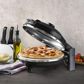 Hammacher Schlemmer Italian Countertop Pizza Oven (Black)