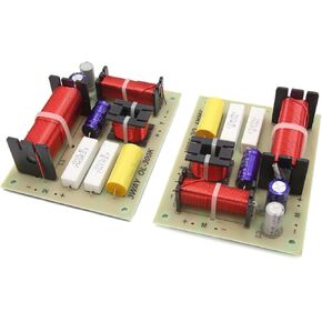 uxcell 2Pcs 180W 3 Way Audio Speaker Frequency Divider Aplifier Crossover Filters Board