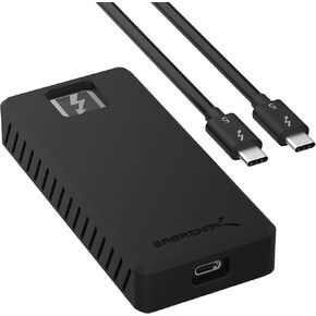 SABRENT Rocket XTRM 5 4TB Thunderbolt 5 Portable SSD, 80Gbps Connection, Up to 64Gbps Transfer, Compatible with TB4 TB3 USB4 USB 3.2 20Gbps 10Gbps 5Gbps, Rugged Aluminum and Silicone (SB-XTM5-4TB)