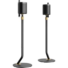 FITUEYES Design Universal Speaker Stand, Adjustable Height Speaker Stands Pair for Satellite & Small Bookshelf Speaker up to 11LBS, Extend 27.5" to 39.3" for Sony Harmon Kardon Bose JBL, Master Series