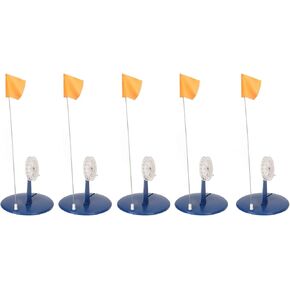 Topyond 5Pack Ice Fishing Flag Tip Up Winter Fishing Rod Marker Easy to Use Portable Stable Ice Fishing Supply for Outdoor