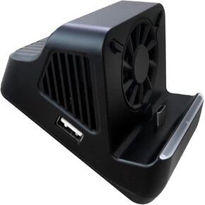 Docking Station with 4K HDMI Adapter for Nintend Switch, TV & Desktop Mode, Cooling Fan, 3 USB Ports, and Non-Slip Base, Black