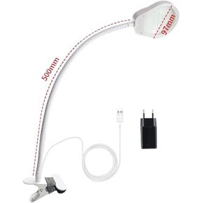Reading Magnifying Glass Desk Lamp Eyebrow Tattoo Embroidery Assistance LED Magnifying Glass(10x)