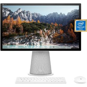 HP Chromebase 21.5" All-in-One Desktop, Intel Pentium Gold 6405U Processor, 4 GB RAM, 128 GB SSD, Rotating Full HD IPS Touchscreen, Chrome OS, Bluetooth Keyboard and Mouse Combo (22-aa0022) (Renewed)