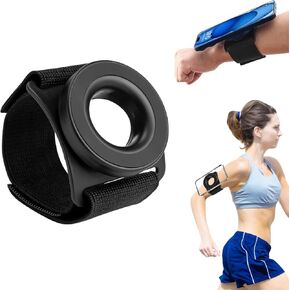 Magnetic Wrist Phone Holder for Running – 360° Rotatable and Compatible with MagSafe | Armband Strap for iPhone 12 to 16 & Android, Quick Mount Arm Band for Runners, Anti-Drop Phone Mount