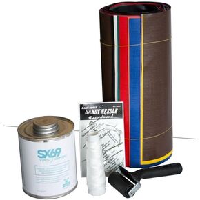 Moose Vinyl Deluxe Repair Kit Includes 32oz Sx Glue, Assorted Patches, Needles, Thread, Roller (Solid)