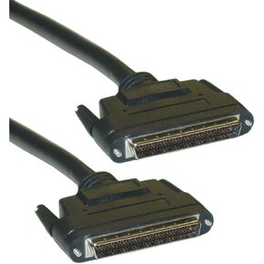 CableWholesale SCSI III LVD Cable, Black, HPDB68 (Half Pitch DB68) Male, 34 Twisted Pairs, 3 Foot
