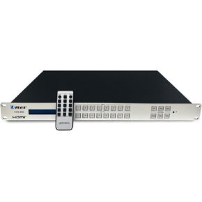 OREI 8x8 HDMI 4K Matrix Switch/Splitter, (8-Input, 8-Output) with Remote Control Supports UltraHD 4K@30Hz 4:2:0, WebGui, RS-232, HDMI 1.4, HDCP 2.2, 3D, 1080p, 18 GBPS - EDID (HDS-808)