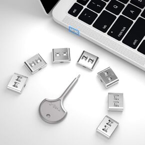 105 PCS USB Type C Anti-Theft Security Lock with 10 Anti-Break Metal Key Physical Containment,Universal Compatibility for All Type-C Devices, Enhanced Data Protection