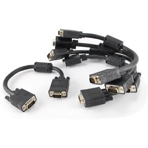 CablesOnline 1ft Super VGA HD15 Male to Male Monitor Cables w/a Ferrite Core (SV-001-5)