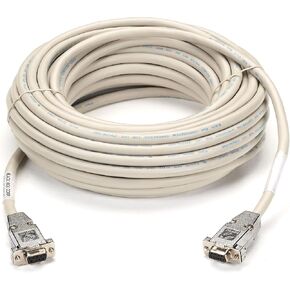 Black Box DB9 Serial Null-Modem Cable, DB9 Female/DB9 Female, 50-ft. (15.2-m)