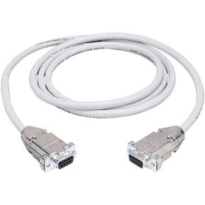 Black Box Corporation 10-Ft232 RS232 NULL MODEMCABLE METEMCALITY HOOD DB9 ذكر/أنثى