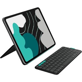Logitech Flip Folio, Keyboard Case for iPad Pro 13-inch (M4) & iPad Air 13-inch (M2 & M3) (2024, 2025) - Protective & Stowable Bluetooth Keyboard Case, Multi-Device - Midnight Black