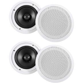 Rockville (4) HC85 8" Inch 700 Watt in-Ceiling Home Theater Speakers 8 Ohm