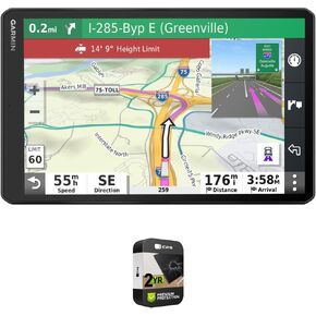 Garmin 010-02315-00 DEZL OTR1000 10 "GPS Truck Navigator Bundle مع حزمة حماية مميزة 2ER CPS