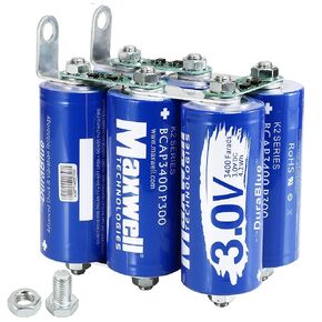 Maxwell Durablue 18V 567F Super Capacitor Battery 6pcs 3.0V 3400Farads Audio Amplifier 12V Engine Start Battery