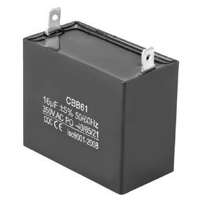 Generator Capacitor, Black Heat Resistant Run Capacitor, Plastic Brushless Gas Generators