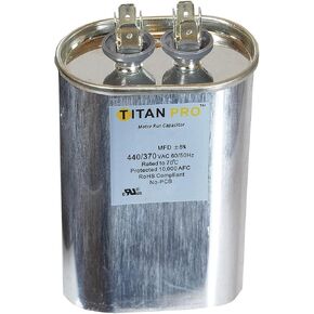 TITAN PRO TOCF45 Motor Run Capacitor 45 MFD 4-15/16 In. H WLM