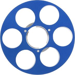 Empty Tape Reel, Empty Take Up Reel to Reel with 6 Holes, Aluminum Alloy Universal Open Reel Sound Tape Empty Reel for NAGRA Miniature Tape Recorder (Red)