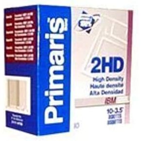 IMATION 44766 Diskette, 3.5 in. HD 2MB/1.44MB IBM /DOS Fmt, Primaris, 10s/DOS Fmt, Primaris, 10s