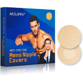 MQUPIN Nipple Covers for Men, Running Nipple Covers Men，Anti-Chafing Mens Nipple Covers for Sports and Daily